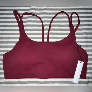 Paragon fitwear Rec stretch medium bra bralette red velvet